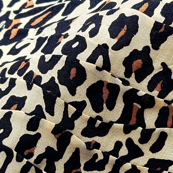 Leopard Print Silk Women's Blazer By Silk Land Loose Fit Size 2X - Picture 12 of 12